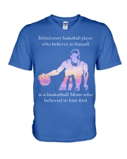 Basketball mom - Front 1 V-Neck T-Shirt tile