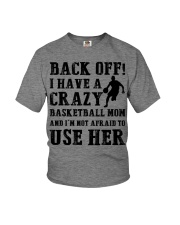Basketball - Crazy mom Youth T-Shirt tile