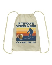 Skiing 38 Drawstring Bag tile