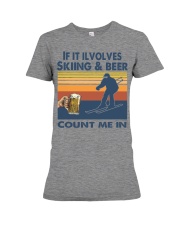 Skiing 38 Premium Fit Ladies Tee tile