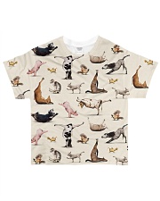 Vegan animal yoga veganism vegetarian All-over T-Shirt front