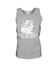 Vegan animal right fur is for animals rabbit Unisex Tank thumbnail