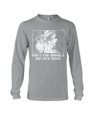 Vegan animal right fur is for animals rabbit Long Sleeve Tee thumbnail