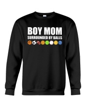 Boy mom surrounded by balls Crewneck Sweatshirt thumbnail