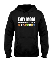 Boy mom surrounded by balls Hooded Sweatshirt thumbnail