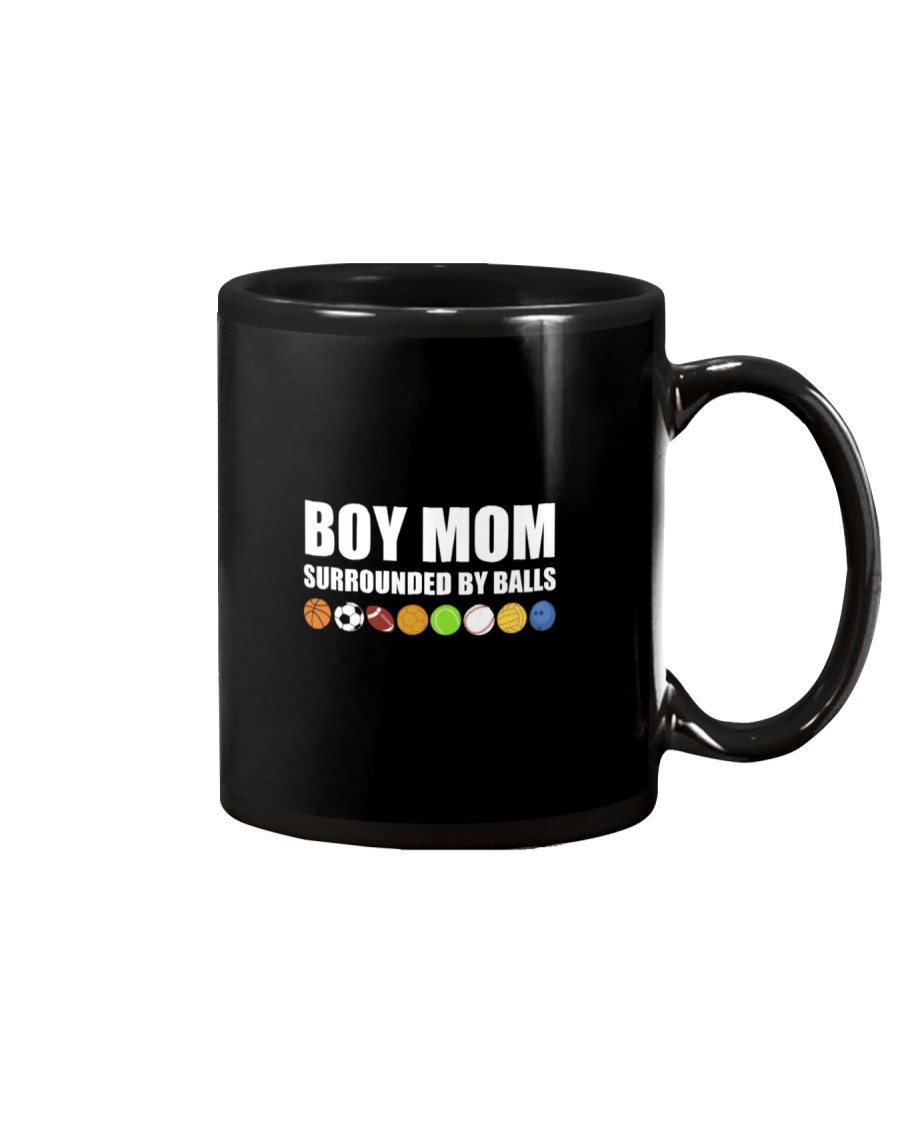 Boy mom surrounded by balls Mug