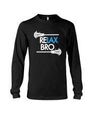 RELAX Bro Lacrosse Shirt Funny LaX Team Lacrosse Long Sleeve Tee thumbnail
