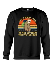 Sloth Hiking Team We Will Get There Crewneck Sweatshirt thumbnail