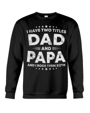 Best Dad And Papa Crewneck Sweatshirt thumbnail