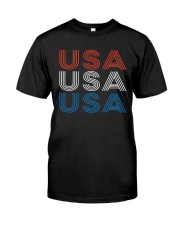 Vintage Retro Patriotic USA Classic T-Shirt thumbnail