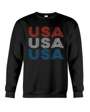 Vintage Retro Patriotic USA Crewneck Sweatshirt thumbnail