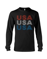 Vintage Retro Patriotic USA Long Sleeve Tee thumbnail