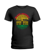 Honoring Past Inspiring Future Black History Month Ladies T-Shirt thumbnail