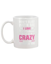 dont flirt with me i love my husband shirt Mug back