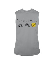 I'M A SINGLE WOMAN BASEBALL SHIRT Sleeveless Tee thumbnail