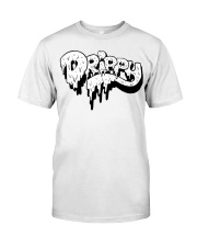 White Slimy Drippy Drop Classic T-Shirt front