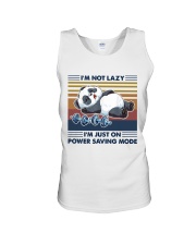 Bear I'm not lazy I'm just on power saving mode Unisex Tank tile