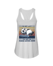 Bear I'm not lazy I'm just on power saving mode Ladies Flowy Tank tile