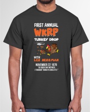 First Annual WKRP Turkey Drop Tshirt Classic T-Shirt garment-tshirt-unisex-front-03