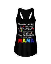 Autism Wrapped Around Their Little Finger Ladies Flowy Tank thumbnail