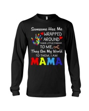 Autism Wrapped Around Their Little Finger Long Sleeve Tee thumbnail