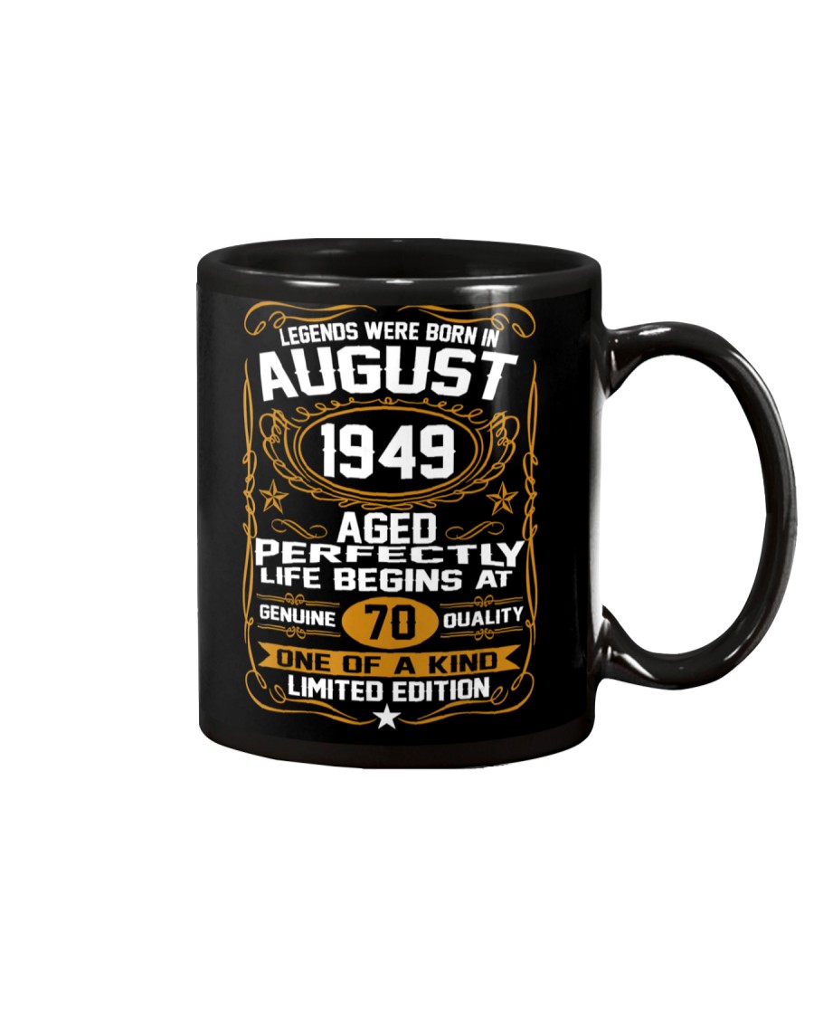 August 1949 70th Birthday Gift 70 Year Old Mug