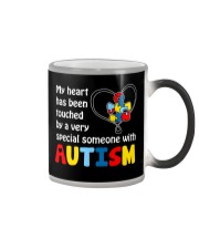My heart touched by autism Color Changing Mug thumbnail