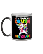 3rd Grade Dabbing Unicorn Back to School Mug Gift Color Changing Mug color-changing-left