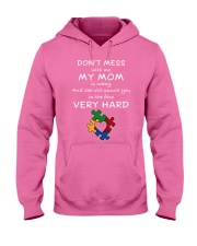 Autism My Mom Will Punch You In The Face Hooded Sweatshirt front