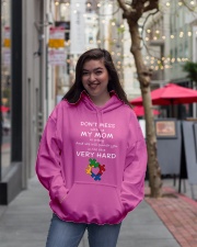 Autism My Mom Will Punch You In The Face Hooded Sweatshirt lifestyle-unisex-hoodie-front-2