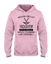 hockey-weekend forecast-cooking Hooded Sweatshirt front