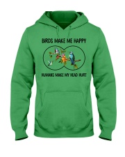 Bird watching - make me happy Hooded Sweatshirt front