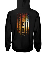 Michigan USA flag fall tree wine PT 29 Hooded Sweatshirt back
