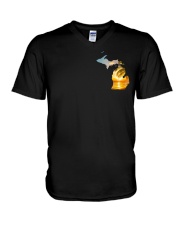 proud of Michigan V-Neck T-Shirt thumbnail