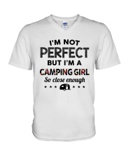 camping girl perfect V-Neck T-Shirt thumbnail