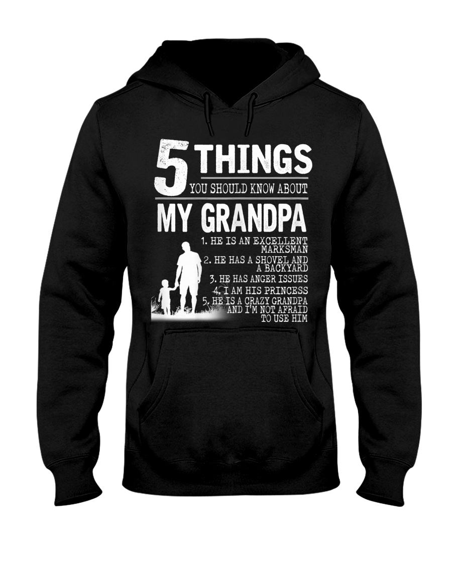 5 Things about my Grandpa Hooded Sweatshirt