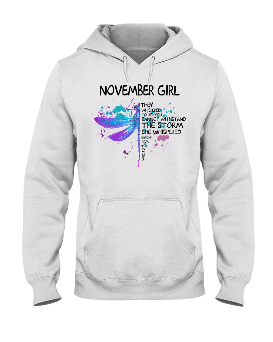 Dragonfly - November girl Hooded Sweatshirt