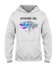 Dragonfly - November girl Hooded Sweatshirt front