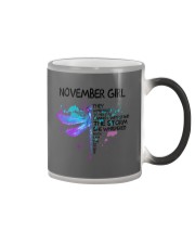 Dragonfly - November girl Color Changing Mug thumbnail