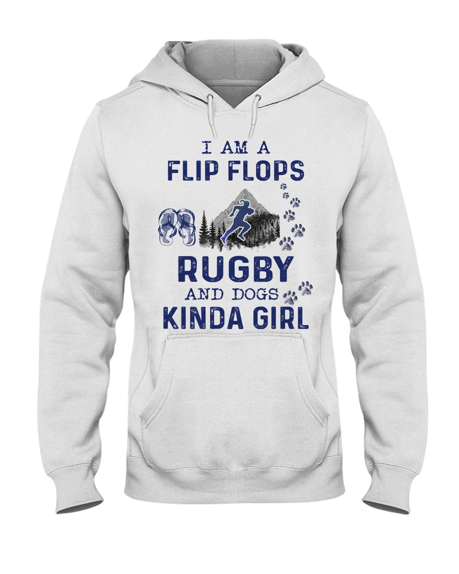 I Am A Flip Flops Kinda Girl - Rugby Hooded Sweatshirt