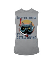 Easily Distracted By Cats And Diving Sleeveless Tee tile