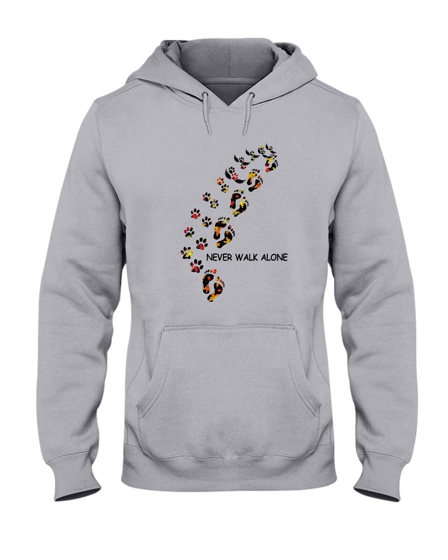 Dog - never walk alone PT Hooded Sweatshirt