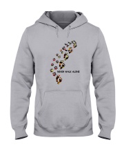 Dog - never walk alone PT Hooded Sweatshirt front