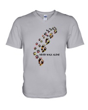 Dog - never walk alone PT V-Neck T-Shirt thumbnail