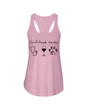 Wine dog nurse Ladies Flowy Tank tile