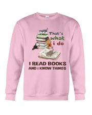 I Read Books And I Know Things Crewneck Sweatshirt thumbnail
