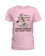 I Read Books And I Know Things Ladies T-Shirt thumbnail
