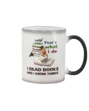 I Read Books And I Know Things Color Changing Mug thumbnail