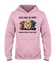 dogs make me happy Hooded Sweatshirt thumbnail