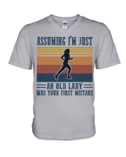 Assuming I'm Just An Old Lady - Jogging V-Neck T-Shirt thumbnail